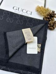 G DESEN YÜN İPEK ŞAL SİYAH/ANTRASİT