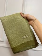 Vakko Monogram Şal Açık Yeşil