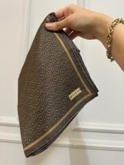 Vakko Monogram Eşarp Kahve