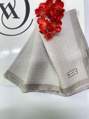 Vakko Jakarlı İpek Şal Vizon