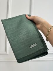 Vakko monogram şal yeşil