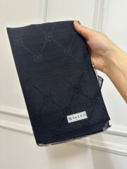 Siyah Vakko Pamuk İpek Hologram Şal