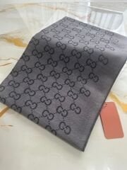 GG desen antrasit şal yün pamuk