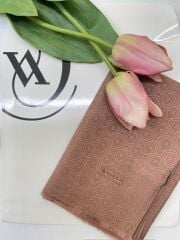 Vakko Monogram Şal Açık kahve